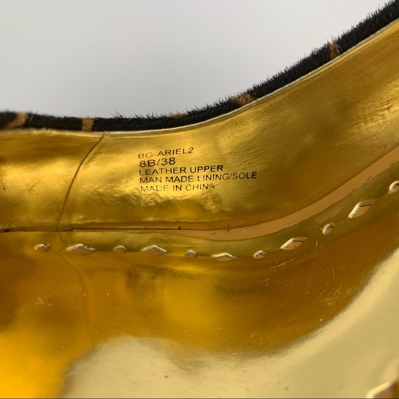 🎉HP🎉 BCBGirls Peep Toe Pumps 8M Ariel Giraffe - Picture 5 of 7